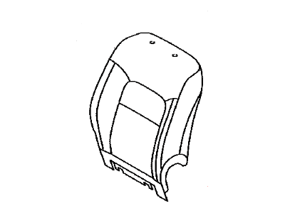 Toyota 71074-60A02-B2 Front Seat Back Cover, Left(For Separate Type)