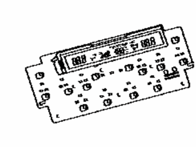 Toyota 55935-60120 Circuit, Center Cluster