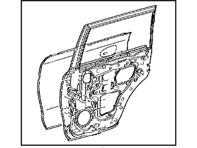 Toyota 67003-60540 Panel Sub-Assembly, Rear D