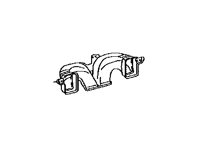 Toyota 55844-60220 Duct, Heater To Register, Center