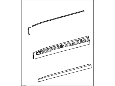 Toyota 75072-60110-B1 MOULDING Sub-Assembly, F