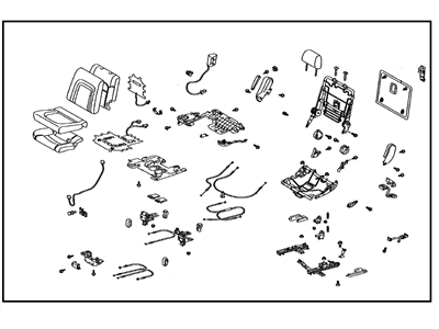 Toyota 71300-60S40-A3 Seat Assembly, Rear RH