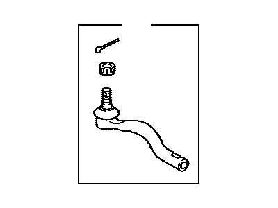 Toyota 45046-69236 Tie Rod End Sub-Assembly , Right