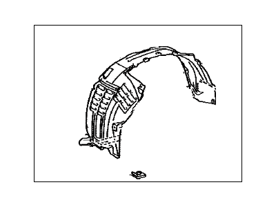 Toyota 53875-60121 Liner, Front Fender, RH