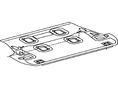 Toyota 58570-60D70-E0 Carpet Assembly, Rr FLOO