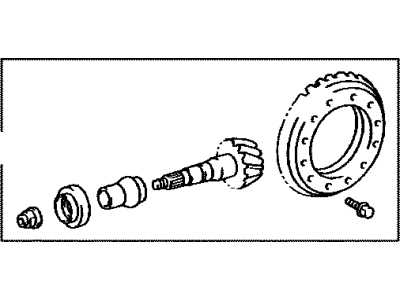 Toyota 41201-80595 Final Gear Kit, Differential