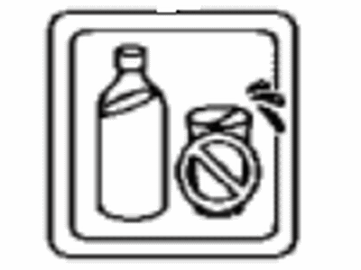 Toyota 74541-60010-C0 Label, Bottle Holder