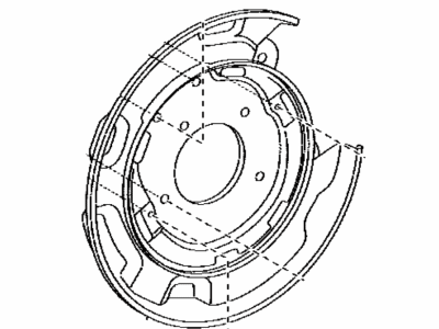 Toyota 46503-60220 Plate Sub-Assy, Parking Brake, RH