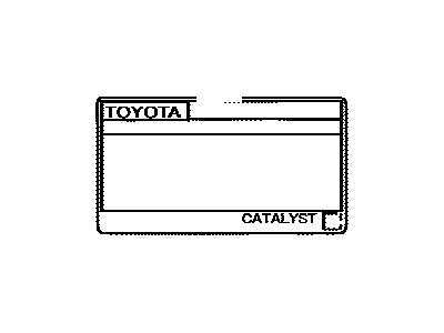 Toyota 11298-38243 Label, Emission Control Information