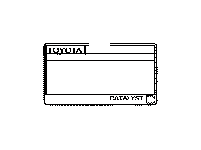 Toyota 11298-38650 Label, Emission Control Information