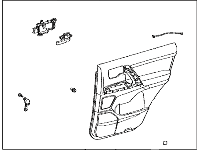 Toyota 67630-60B61-C1 Panel Assembly, Rear Door