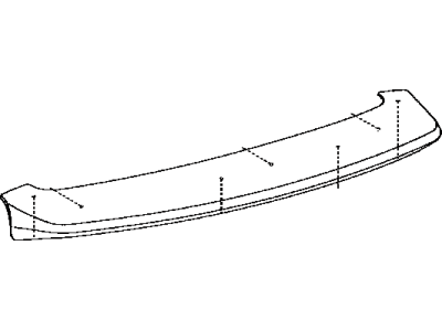 Toyota 76085-60020-J2 Spoiler Sub-Assembly, Rear