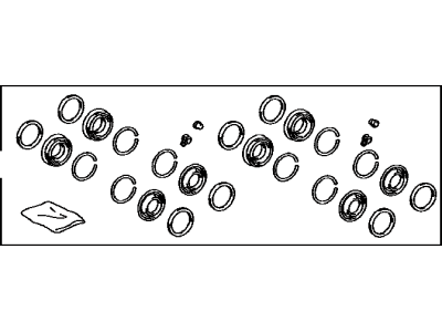 Toyota 04478-60070 Cylinder Kit, Disc Brake, Front