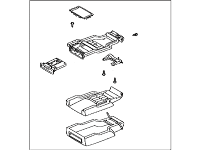 Toyota 72860-60160-E1 Box Assembly, Rear Seat Ct