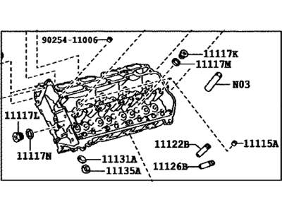 2013 Toyota Sequoia Cylinder Head - 11102-39176