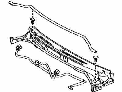 Toyota 55708-60100 Louver Sub-Assy, Cowl Top Ventilator