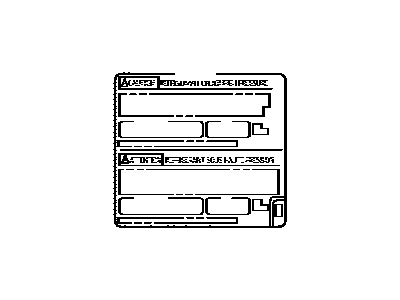 Toyota 88723-60740 Label, Cooler SERVIC