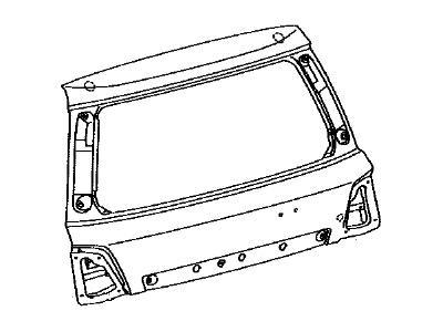 Toyota 67005-60K41 Panel Sub-Assembly, Back