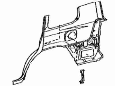 Toyota 60161-60870 Panel Sub-Assembly, QUAR