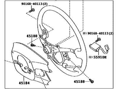 2008 Toyota Land Cruiser Steering Wheel - 45100-60610-C0