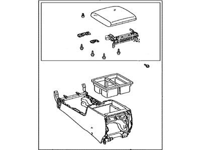 Toyota 58901-60741-E0 Box Sub-Assembly, CONSOL