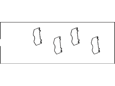 Toyota 04945-60080 Shim Kit, Anti Squeal, Front