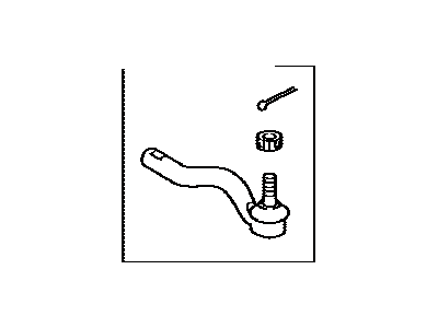 Toyota 45047-69145 Tie Rod End Sub-Assembly, Left