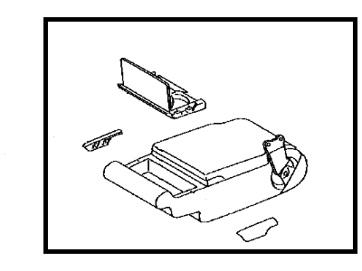 Toyota 72830-60870-A4 ARMREST Assembly, Rear Seat