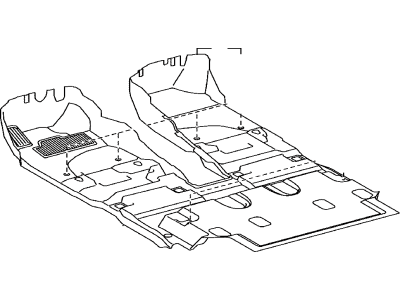 Toyota 58510-60E11-E1 Carpet Assembly, Floor