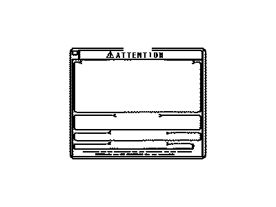 Toyota 36369-60630 Label, Transfer Information