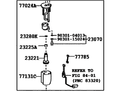 Toyota 77020-60342 Fuel Suction Tube Assembly W/Pump & Gage