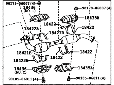 Toyota Land Cruiser Catalytic Converter - 17410-38640