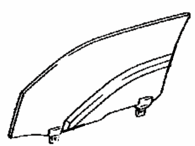 Toyota 68101-60560 Glass Sub-Assembly, Front D