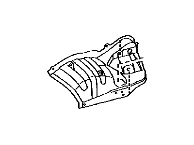 Toyota 61633-60120 Panel, Quarter Wheel House, Inner RH