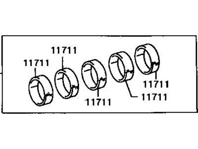 Toyota 11704-61020 Bearing Set, Crankshaft