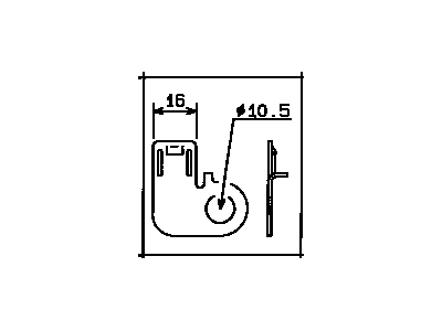 Toyota 82711-60230 Clamp, Wiring HARNES