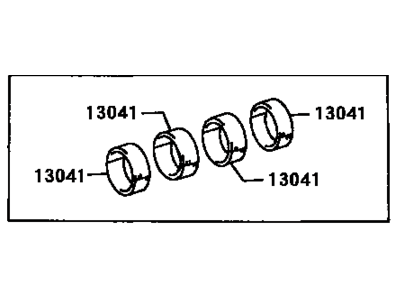 Toyota 13204-61020 Bearing Set, Connecting Rod