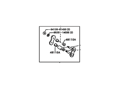 Toyota Land Cruiser Leaf Spring Shackle - 04481-60020