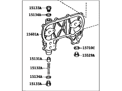 Toyota 15701-66010 Cover Sub-Assy, Oil Cooler