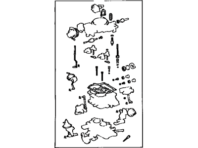 1986 Toyota Land Cruiser Carburetor Gasket Kit - 04212-61030