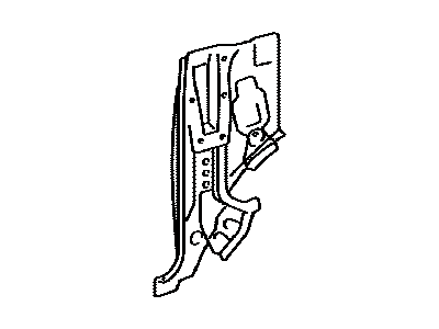 Toyota 61307-90K00 Pillar Sub-Assembly, Center Body, Inner RH