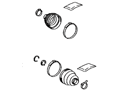 Toyota 04429-0R010 Rear Cv Joint Boot Kit, In Outboard Joint, Right