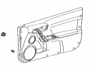 Toyota 67610-21350-B0 Panel Assembly, Door Trim