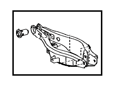 Toyota 48740-75010 Rear Suspension Control Arm Assembly, No.2 Left