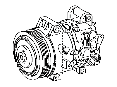 Toyota 88310-21151 Compressor Assembly, W/P