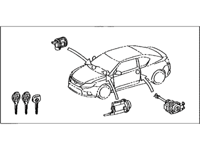 Scion tC Door Lock Cylinder - 89704-21150