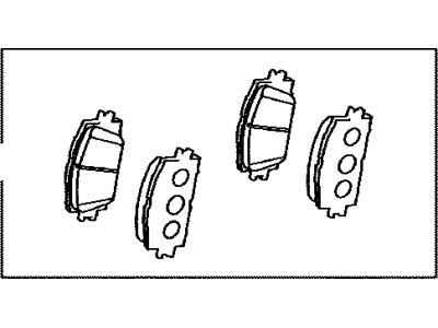 Toyota 04465-42180 Front Disc Brake Pad Set