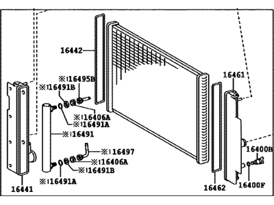 2014 Scion tC Radiator - 16400-36190