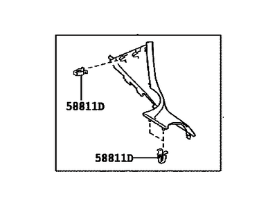 Toyota 58802-21030-B0 Box Sub-Assembly, CONSOL