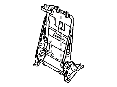 Toyota 71017-21071 Frame Sub-Assembly, Rear Seat